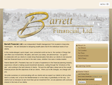 Tablet Screenshot of barrettfinancialltd.com